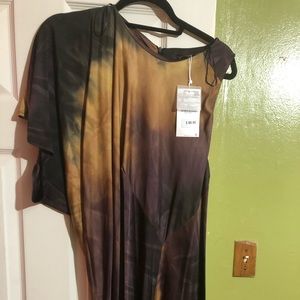 Long beautiful silk dress